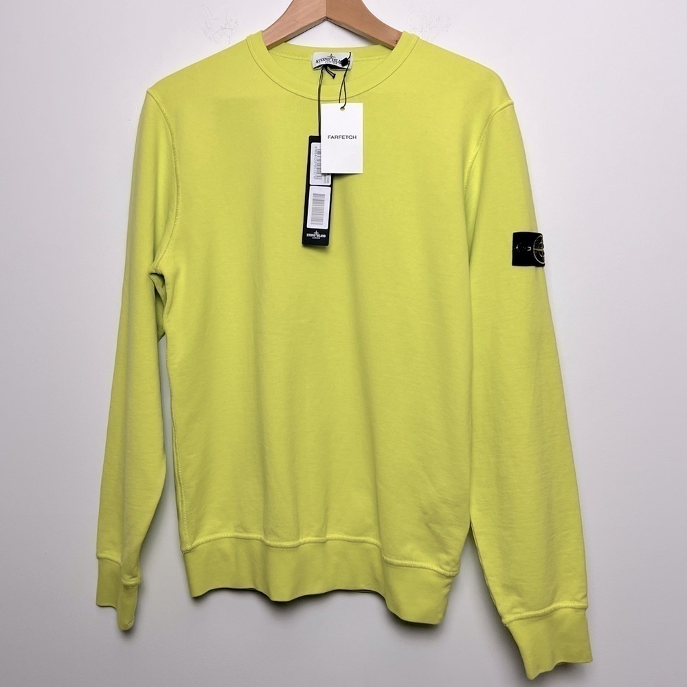 Stone Island Junior Lime Green Sweatshirt Junior 14